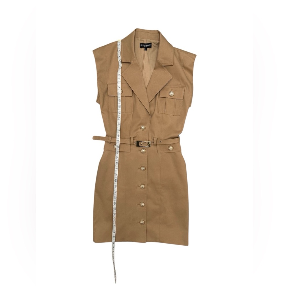 GENERATION LOVE Biel Dress Safari Military Style Taupe Size 2 NWOT $385 MSRP - Picture 14 of 14